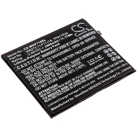 Bsc Preferred BQ Strike Selfie Max Mobile Phone Replacement Battery CS-WKP718SL.1